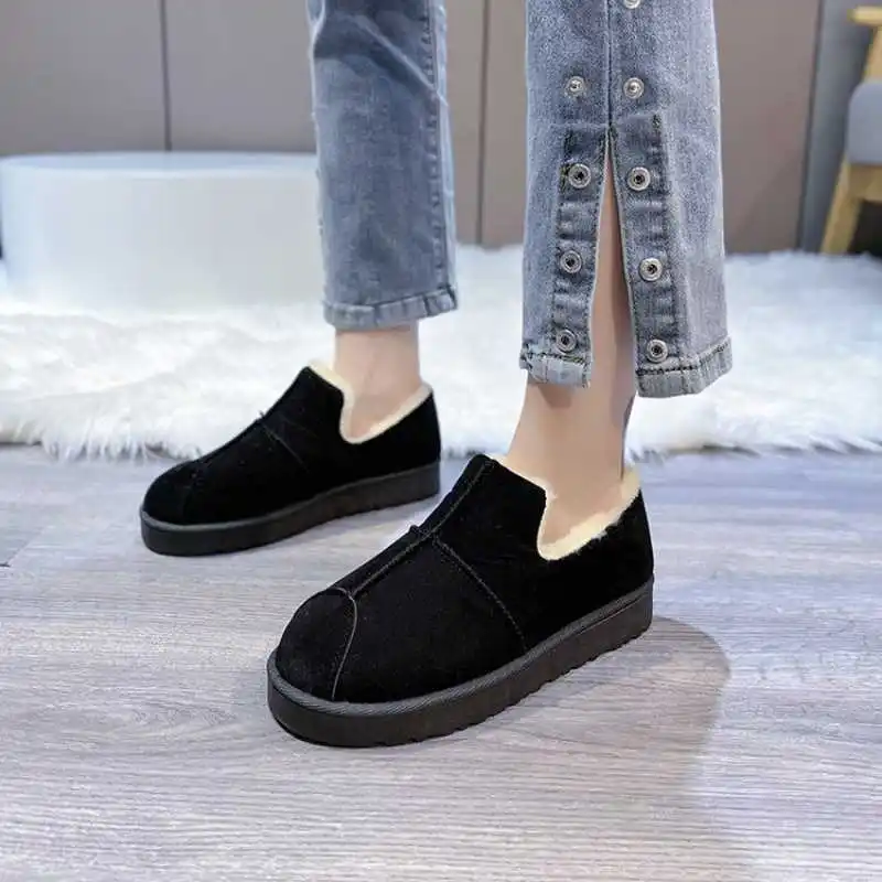 Ankle Boots Snow Boots Women Flats Winter Fashion Warm Winter Short Boots New Arrival Women Shoes Fur Plush Insole Shoes Women