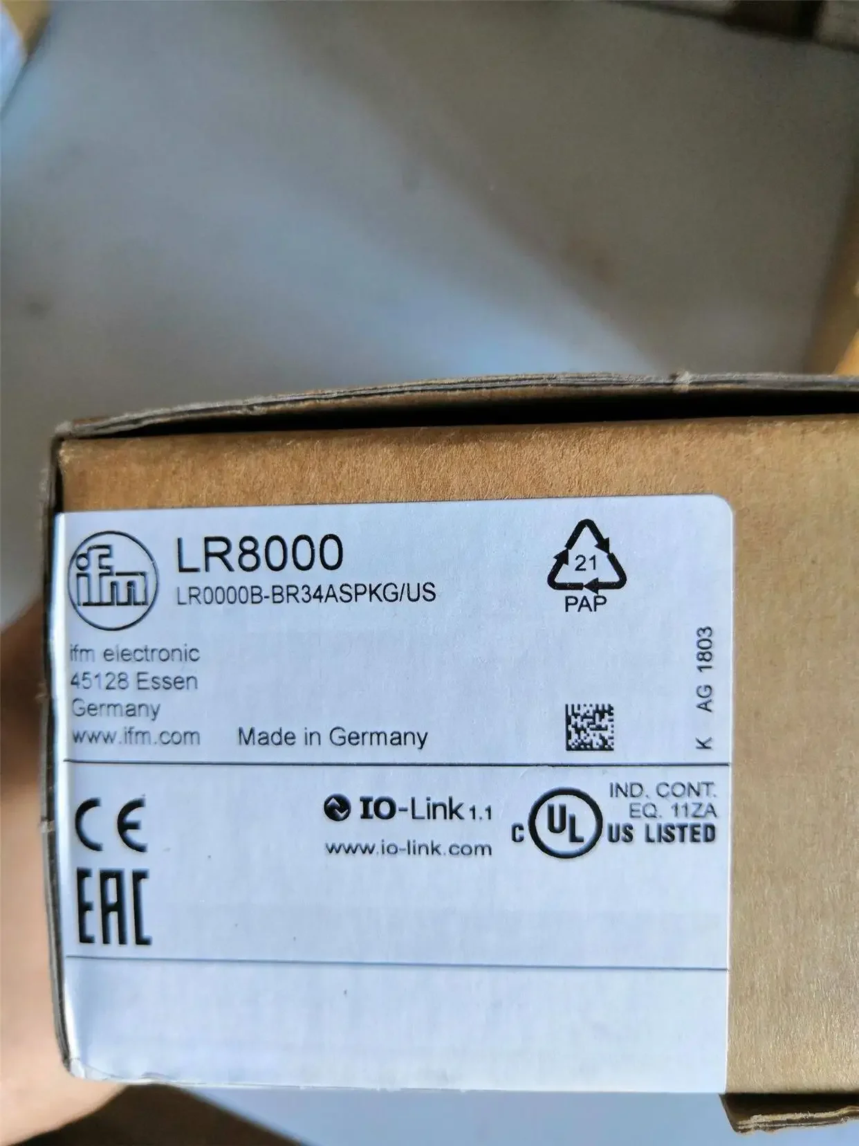 

IFM LR8000 new and original