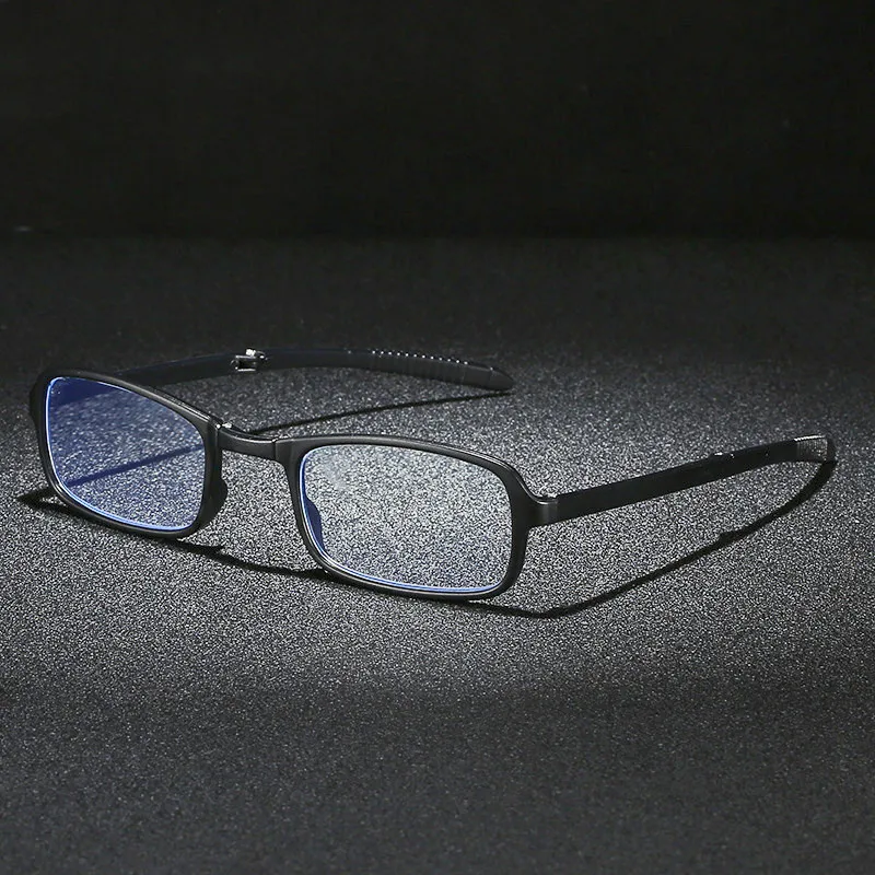 Unisex Portable Foldable Anti Blue Light Reading Glasses Men Women Telescopic Presbyopia Computer Eyewear Eyeglasses With Case