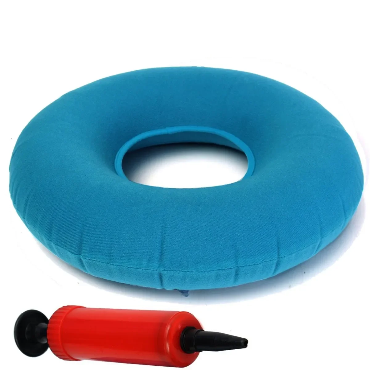 Inflatable Hemorrhoid Pillow Rubber Ring Round Seat Cushion Medical Donut 34cm