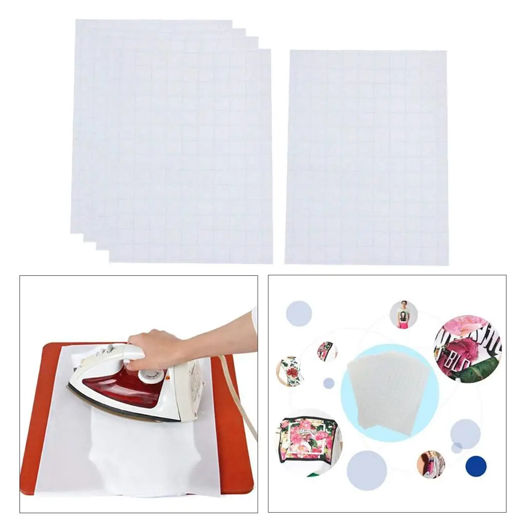 5/10x Printable Heat Transfer Paper Vinyl Sheet Film for Iron On T Shirts Cotton