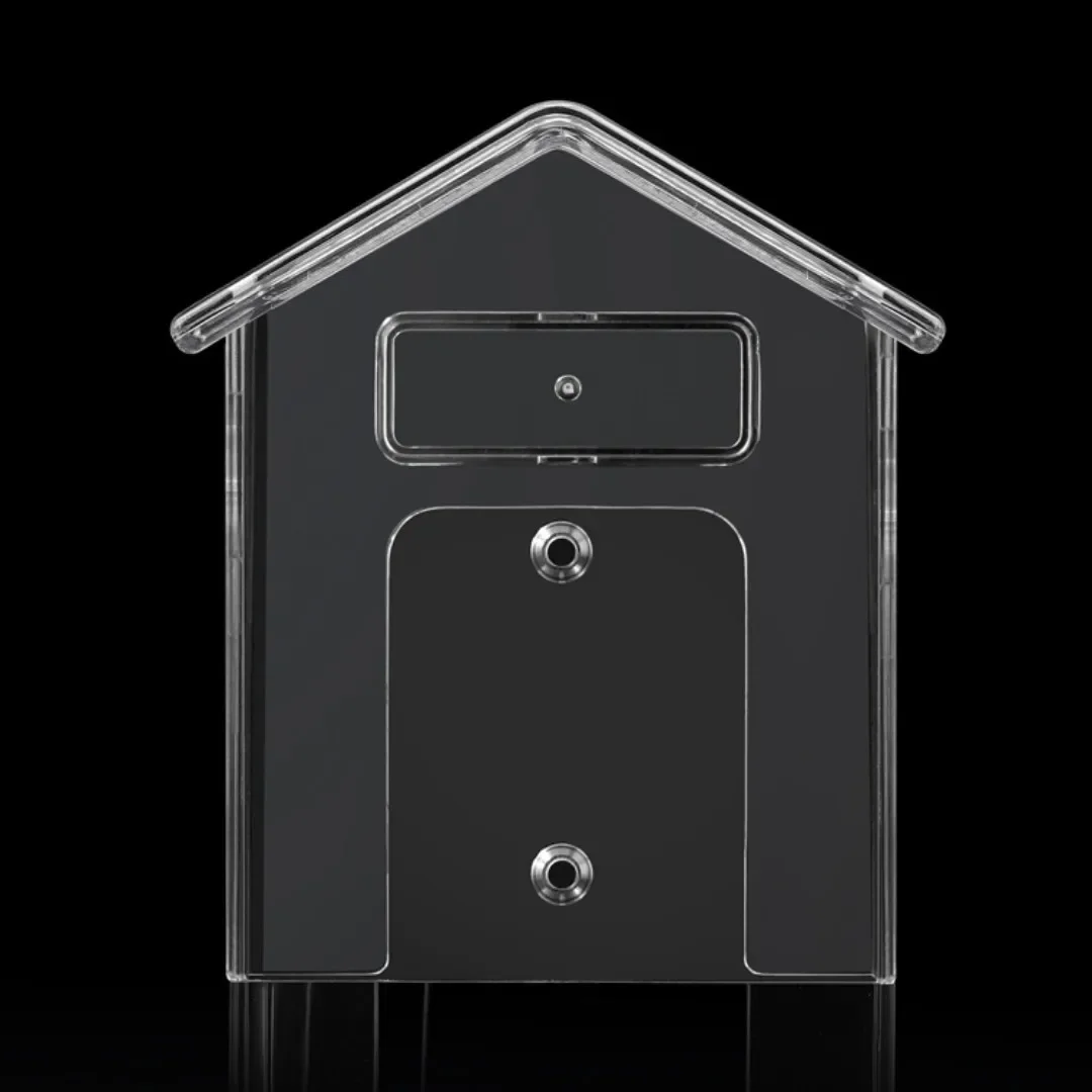 Wireless Doorbell Waterproof Cover Outdoor Yard Remote Control Transmitter's Transparent Plastic Rainproof Protective Cover wireless doorbell cover