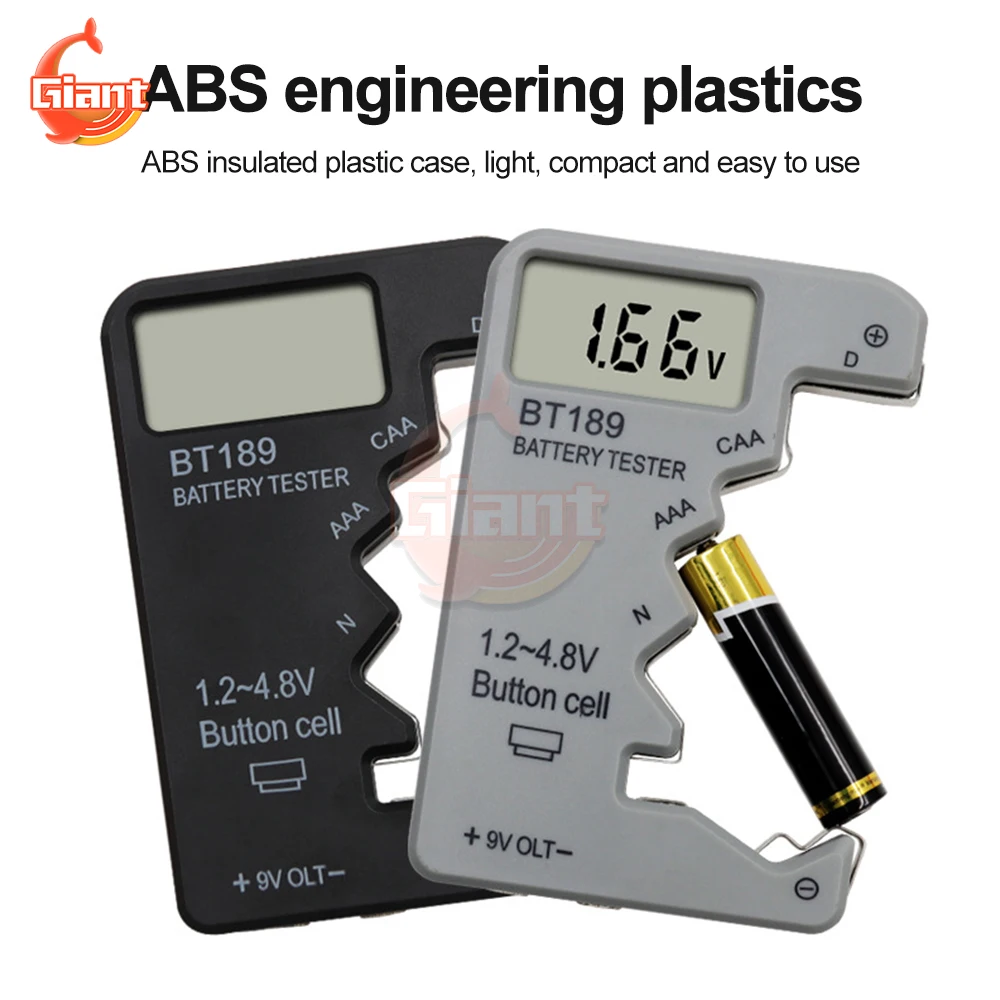 

2023 Newest BT189 Battery Tester Digital Battery Capacity Indicator Battery Level Tester Monitor Universal Battery Checker Tools