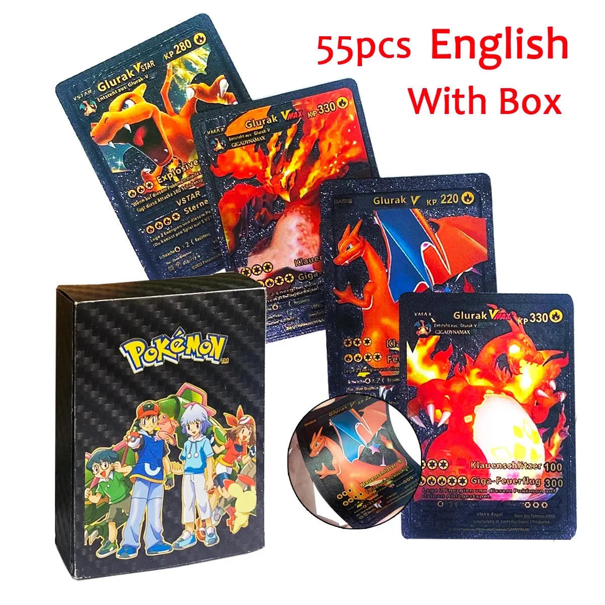 NEW 55-150Pokemon Card No Repeat Spanish English French