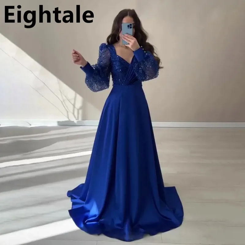 green emerald velvet dress Primavera Couture 14002 Size 24 Royal Blue Long Beaded Sequin Plus Size One Shoulder Prom Dress Formal Gown main image 0