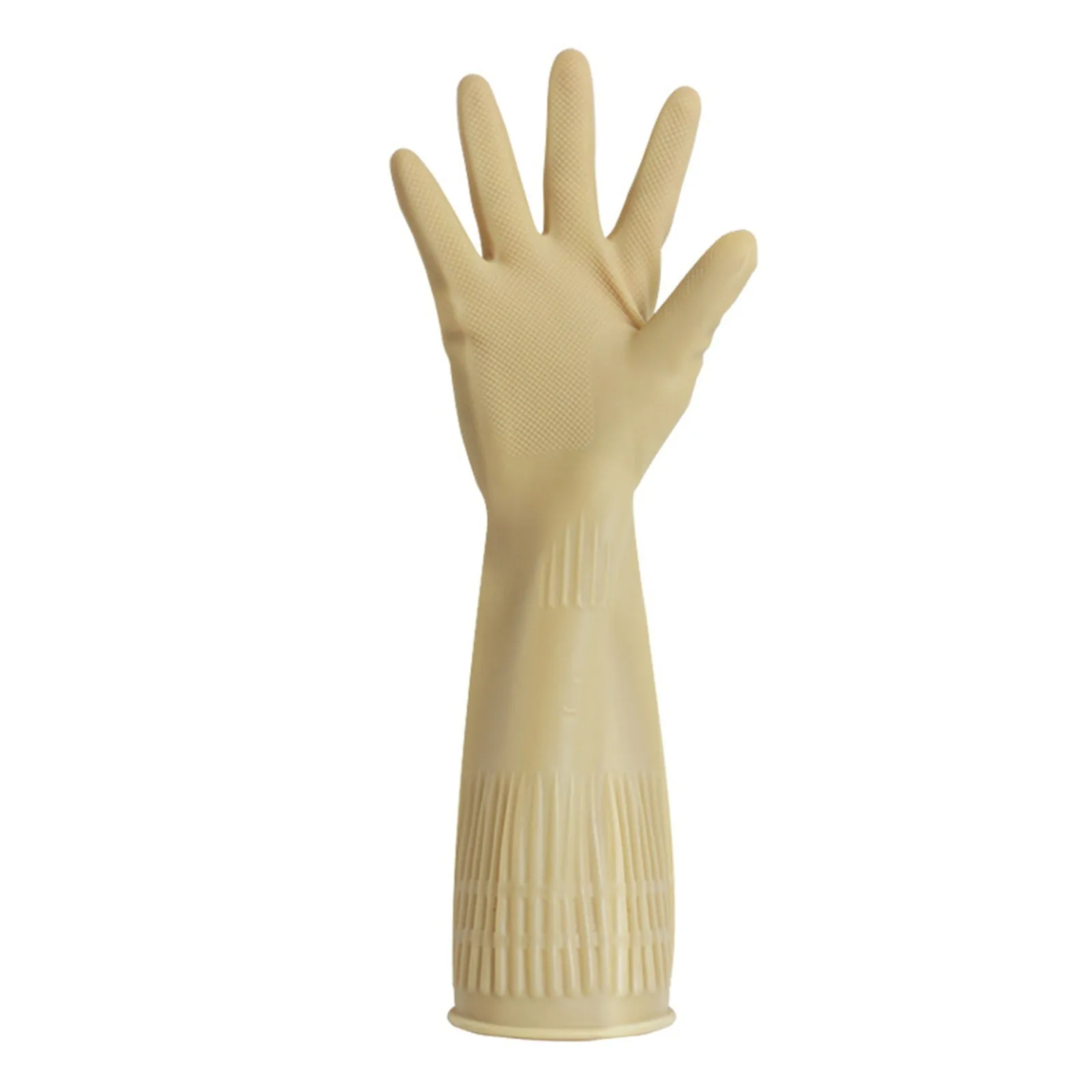 1pair Flexible Comfortable Rubber Clean Gloves Red Dish Washing Long Home Bathroom Cleaning Kitchen Accessories