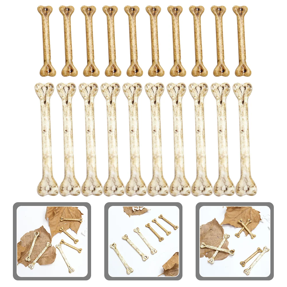 Flintstone Light Weight Decorations Mannequin Fake Bone Plastic Desktop Mini Halloween Costumes