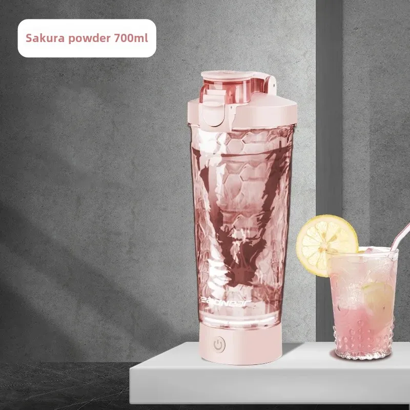 New Electric Protein Powder Mixing Cup Automatic Shaker Bottle Shake Bottle Milk Coffee Protein Water Bottle Kitchen Accessories 6