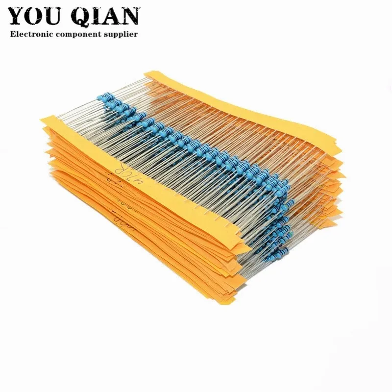 Lot De Résistances Film Métallique 1K à 10M Ohm - Précision 1% - 0.4W (1/4W) - Marque Royal Ohm