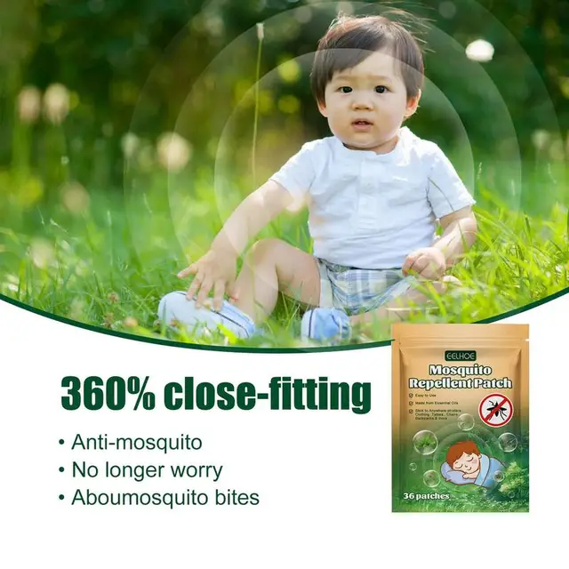 Citronella Patch Szúnyogok Természetes Javítások Terasz Matrica Citronellaolajjal Utazás Kültéri Gyerekek Számára - Image 4