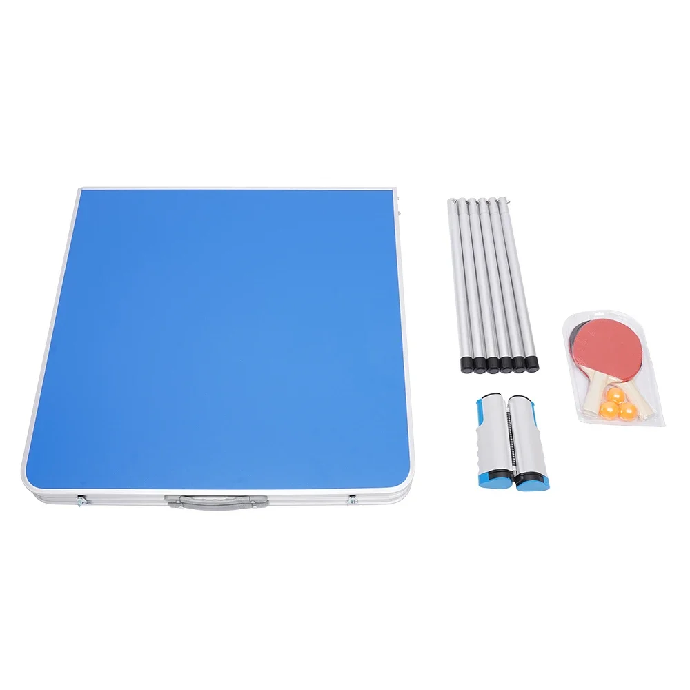 Klapptisch Tennisspiel Tischset Indoor Outdoor Tennistisch Ping Pong Sportspiel Ping Pong Tisch mit Netz – Detail 2