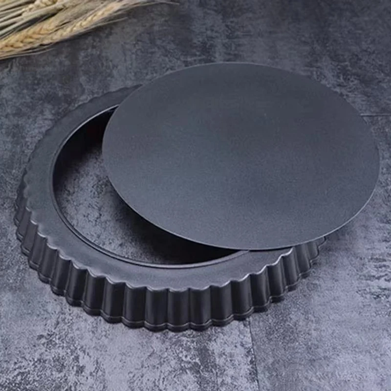 Baking Tray 4/6/8/9Inches Removable Loose Bottom Round Bakeware Carbon Steel Kitchen Baking Tools Egg Tart Pie Plate TMZ - 3