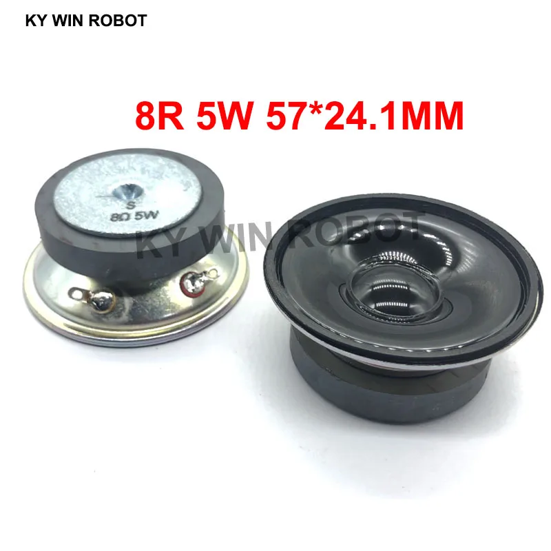 

1pcs/lot New Ultra-thin speaker waterproof 8 ohms 5 watt 5W 8R speaker Diameter 57MM 5.7CM thickness 24MM tweeter