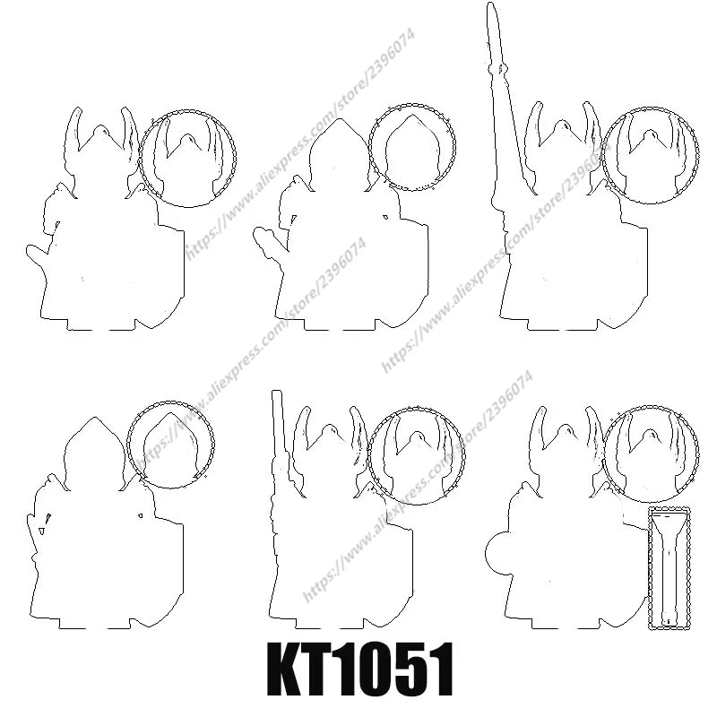 

1PCS Medieval Movie Knights Action Figures Building Blocks toys KT1051 XP389 XP390 XP391 XP392 XP393 XP394
