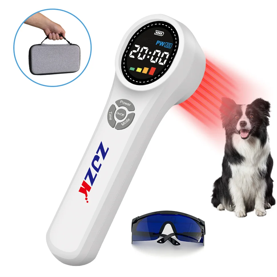 

Sport Injuries Wounds Pain Relief Physiotherapy Machine High Frequency Compact Low Level Cold Light Healing for Human & Animals