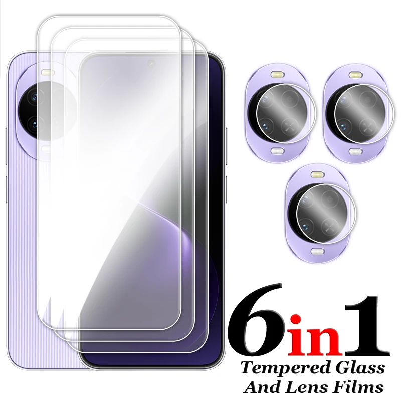 Clear Full Glue Tempered Glass Screen Protector with Lens Film