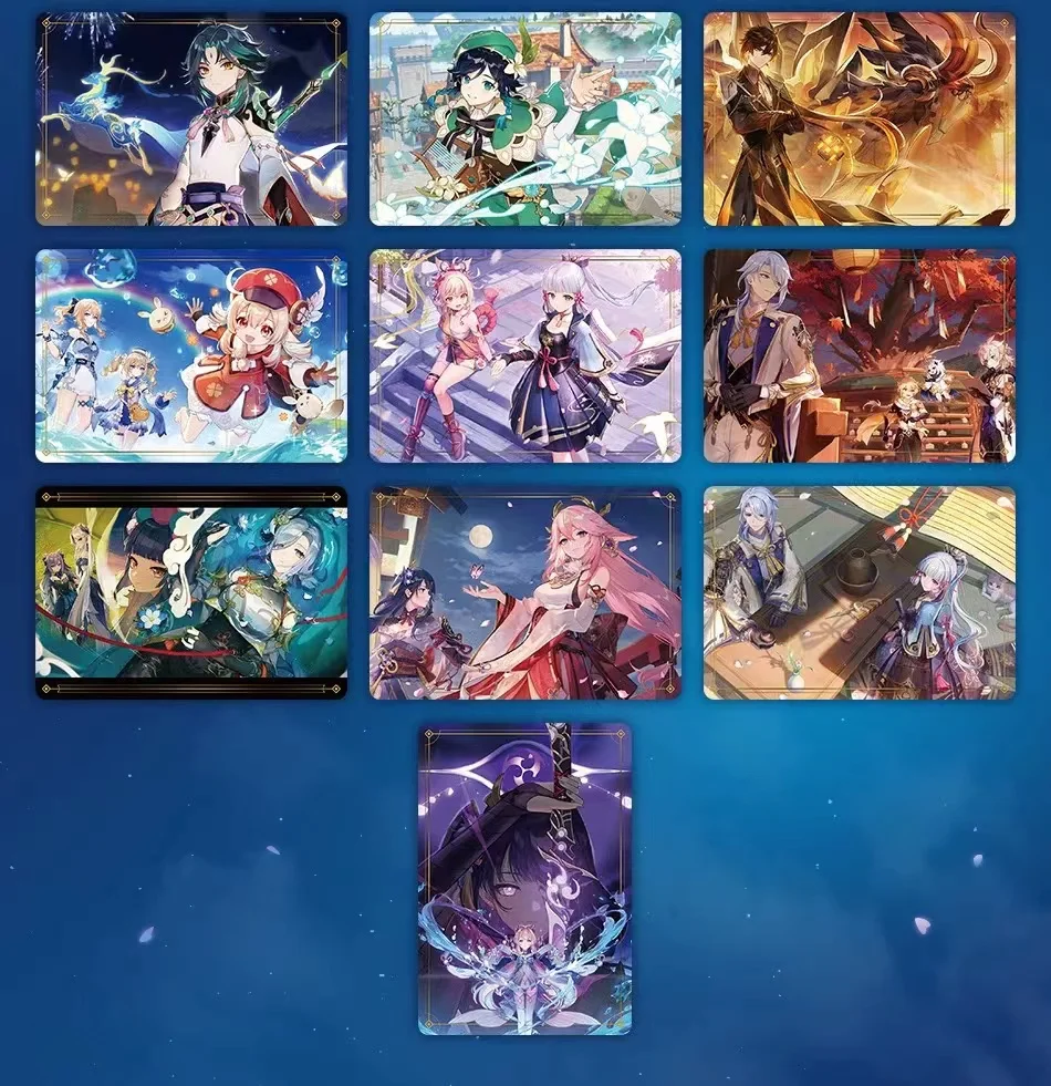 Bandai Original Genshin Impact Cards Metal Card VOL.2