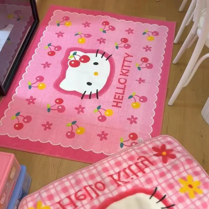 

Милый ковер Hello Kitty для гостиной, коврик для входной двери, напольный коврик для спальни, декоративный ковер, мебель, ковер, аксессуары, оптовая продажа