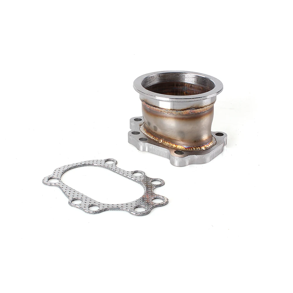 RASTP-Turbo Adaptor Flange For T25 T28 Gt25 Gt28 8 Bolt 3inch 76mm V Band Turbine Outlet Downpipe Flange RS-BOV086