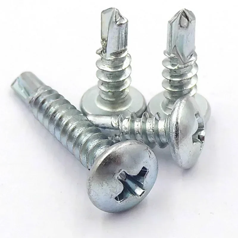 

100pcs/set M4.2 M4.8 Sizes Self-tapping Screws 316 Stainless Steel Screws Cross Recessed Pan Head Screws for Woodenwork