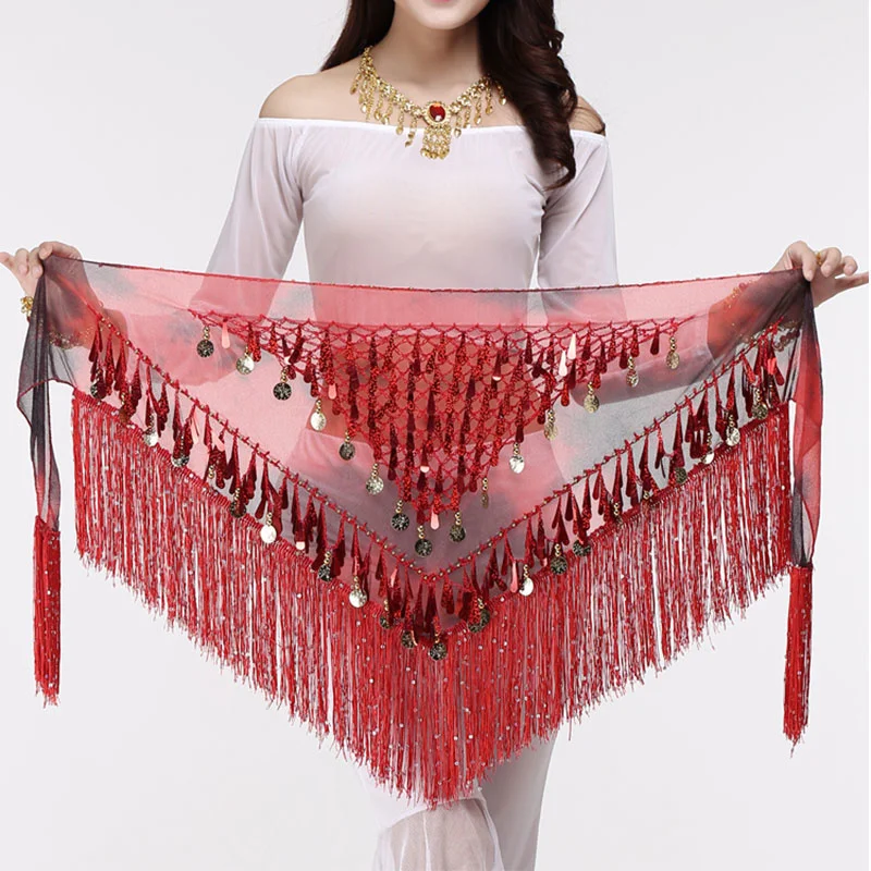 

Belly Dance Hips Scarf Coins Belly Dance Waist Chain Hips Scarf Bellydance Belt Dance Wrap Dancing Costume Dance Hip Scarf Coin