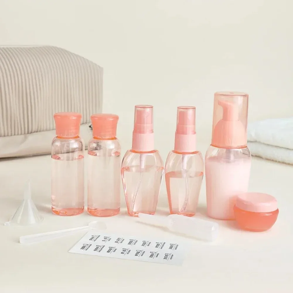 

10Pcs Portable Travel Botttle Refillable Bottle Spray Bottle Lotion Shampoo Container Squeeze Tube Empty Bottle Travel Accessory