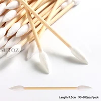 100pcs Double Swabs with Pointed Tip Cotton Swabs for Makeupm Nail Art Bamboo Sticks Pointed Multi-Purpose Makeup Tools CXN-02 2