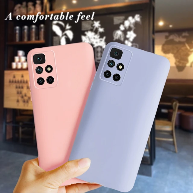 Funda de silicona blanda para Xiaomi Redmi 10 2022, cubierta lisa de TPU a  prueba de golpes para Redmi 10 10c, india - AliExpress