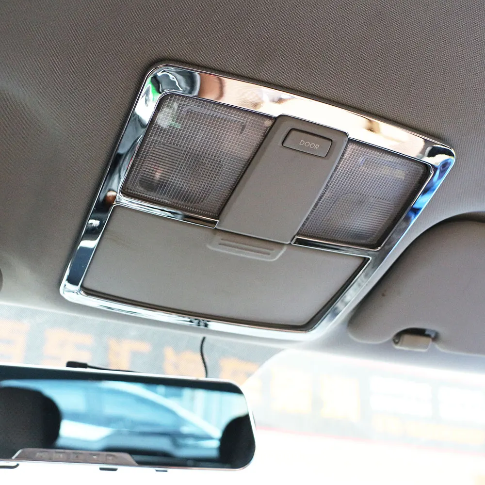 Interior ABS Chrome Reading Lamp Cover Trim Roof Read Lights Frame for Kia Sportage 3 SL R SportageR Car Sticker