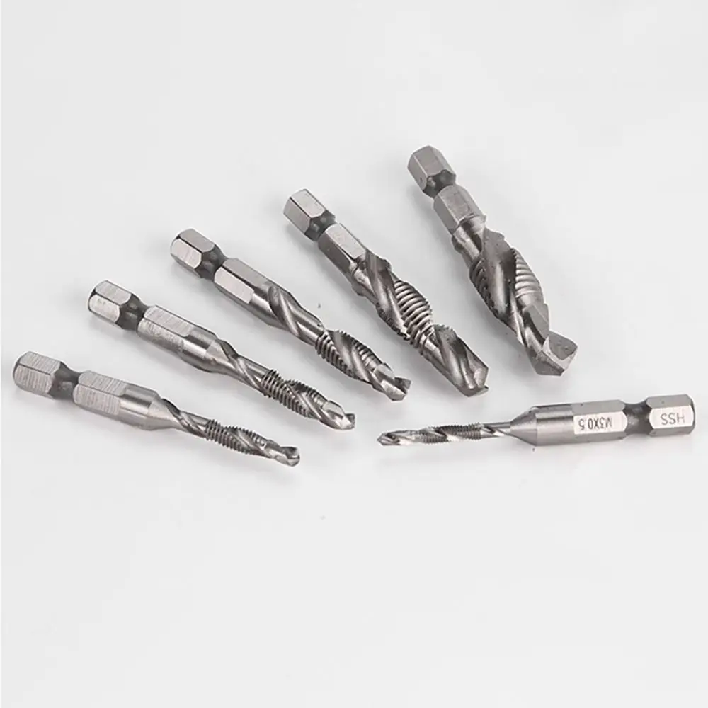 HSS Titanium Plated Tap Drill Bits Hex Shank for Metal Drilling