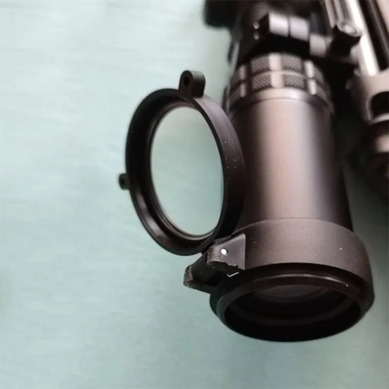 Universal HD Clear Lens Cover Dustproof Protective Cap for Hunting Optics - Quick Flip Design