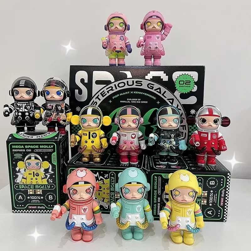 mega space molly 100% 2個セット POP MART MEGA SPACE MOLLY 100% SERIES 02-B Mystery Box 1PC