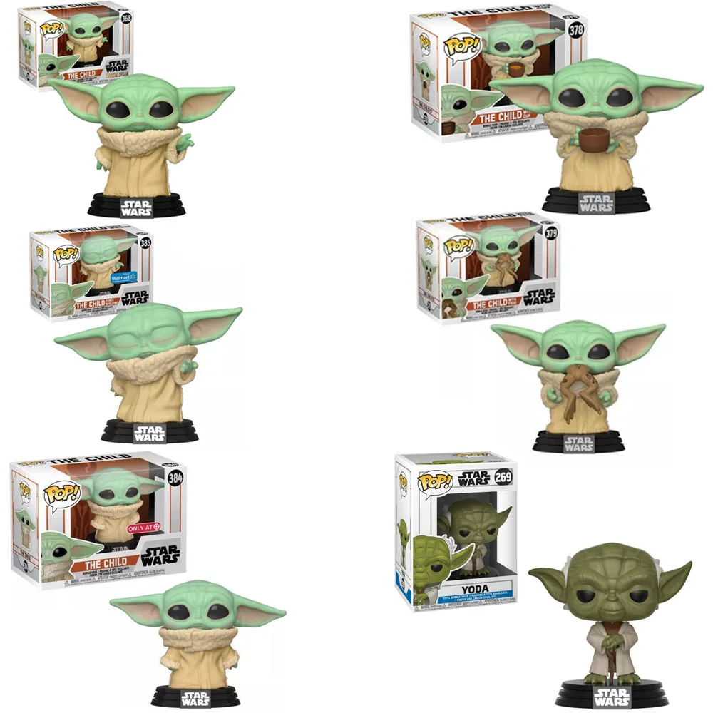 thumbnail image 2 of Funko Pop STARWARS Yoda #269 El Niño #368 #378 #379 #384 #385 Figuras de acción de vinilo Muñecas Juguetes Regalo para niños, 2 of 5