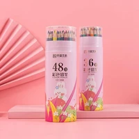 12-48 Color Oily Plastic Color Pencil Water-soluble Children's Painting Stationery Set School Students Art Graffiti Supplies 2