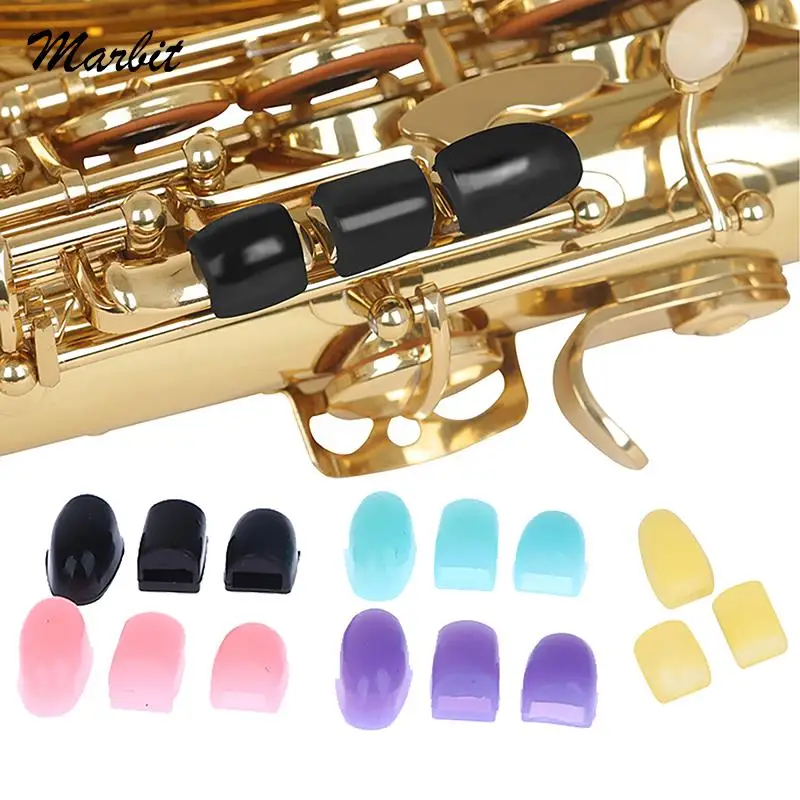 3pcspackSaxophoneKeyRisersDurableSoftSiliconeSaxThumbRest