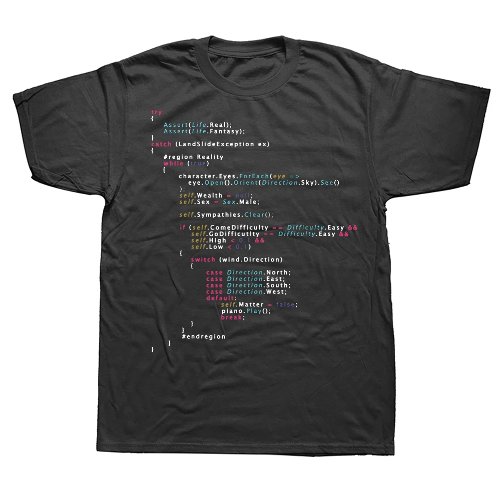 

Funny Is This The Real Life Coding Programming T Shirt No Bugs Cotton Short Sleeve Birthday Gifts Summer Style T-shirt Men