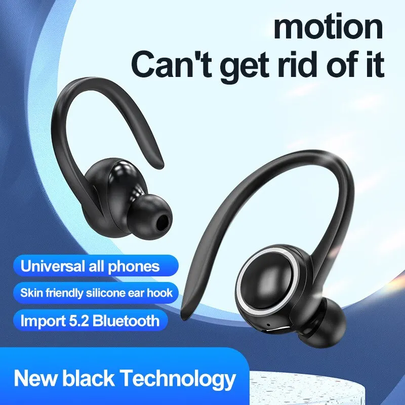 Wireless Headset Single Earphones Mini Handsfree Headphone TWS HIFI Bass Noise Cancelling Sports Headset With Mic For Smartphone