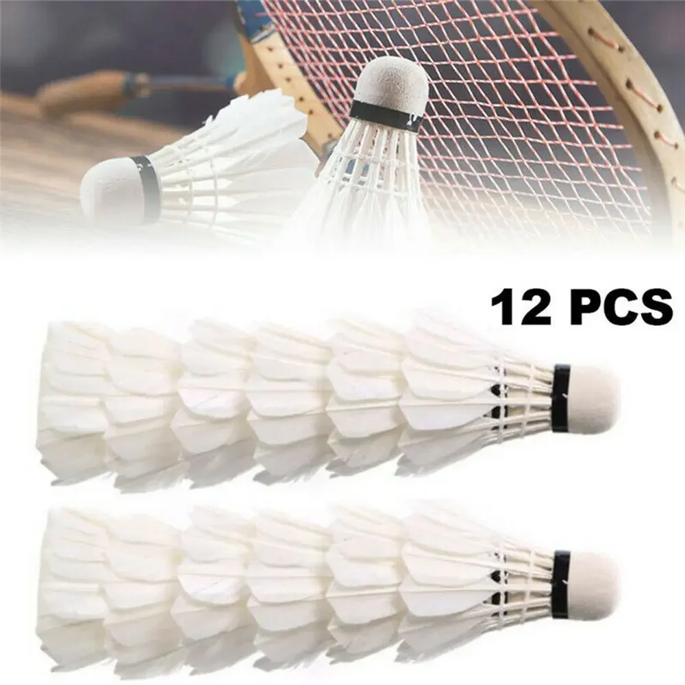 1/3/6/12pcsHigh Quality Ball Sports Tools Durable Foam Head Soft Texture Badminton Racket Badminton Goose Feather