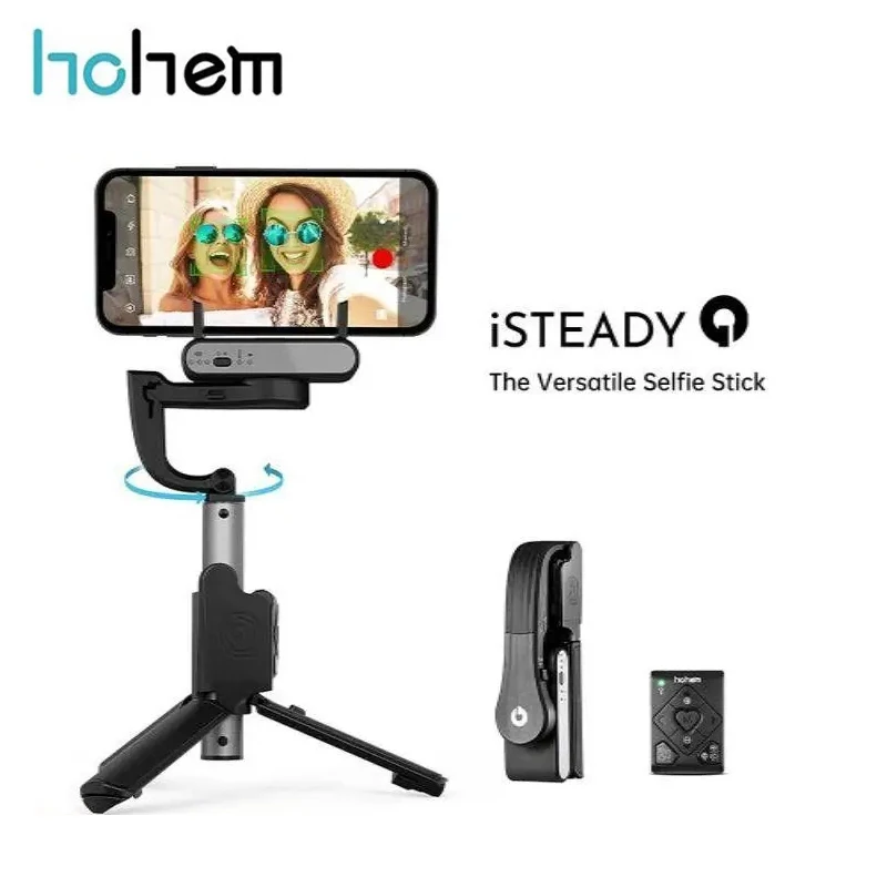 

Hohem iSteady Q Selfie Stick Adjustable Selfie Stand Outdoor Holder Folding Gimbal Stabilizer For iphone Android