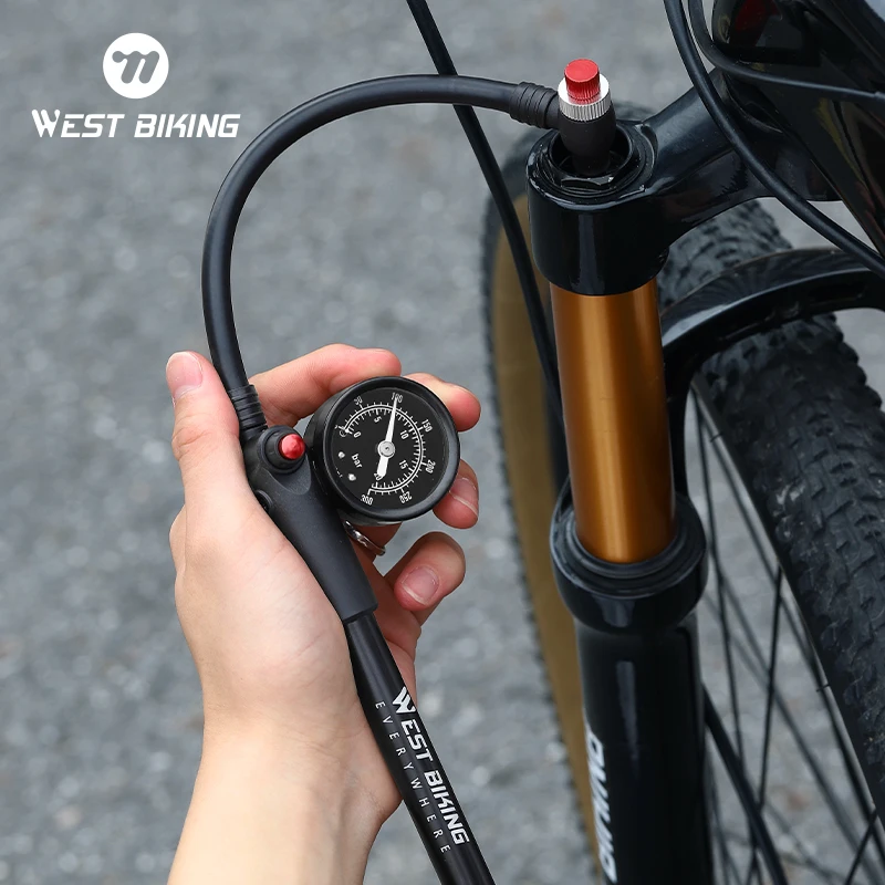 High Pressure Pressure Gauge Suspension Pumps For Mountain Bikes