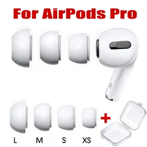 1-3Pairs Silicone Earphone Tip for Apple AirPods Pro 1 2 Anti-Slip Replacement Earbuds Ear Accessories Soft Silicone Earplugs