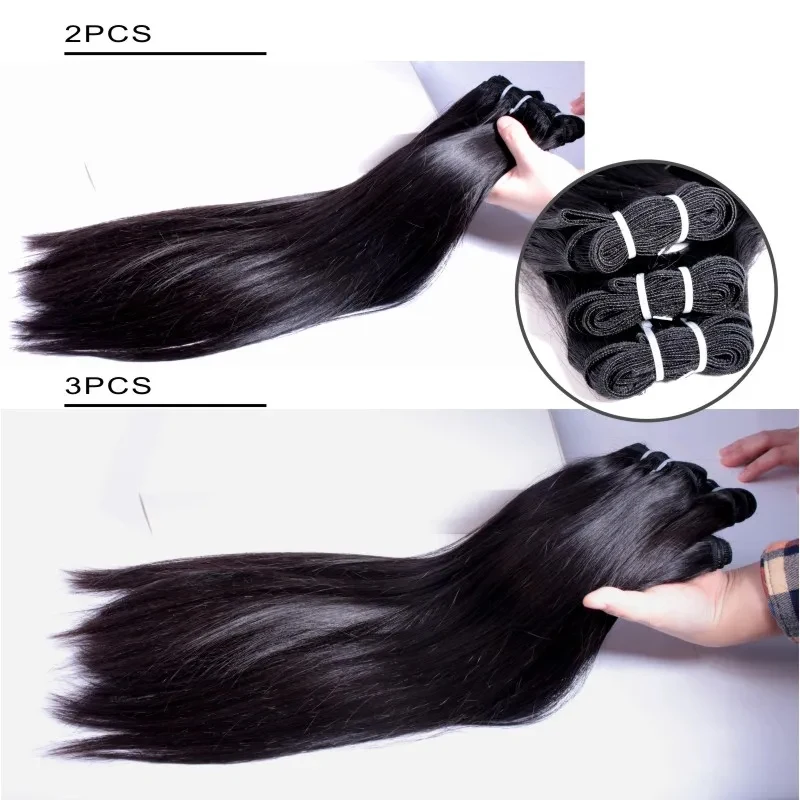 5X5 HD Lace Closure With Bundles Brazilian Straight Bundles 10-32Inch Long Human Hair Weave With 2x6 / 6x6 Lace Closure