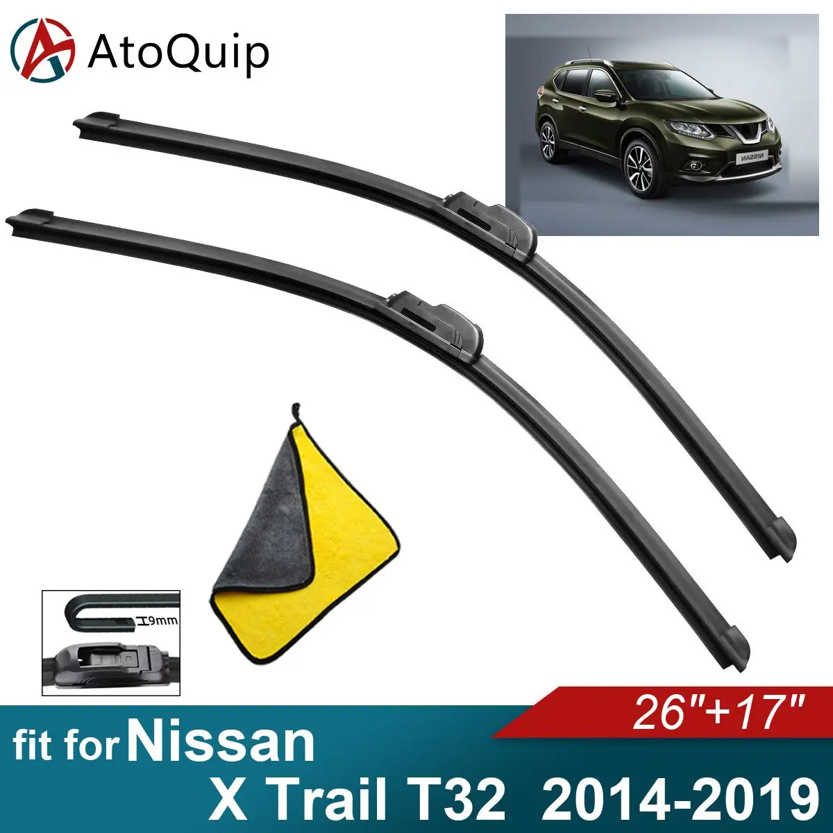 

Аксессуары для Nissan X Trail T32, щетки стеклоочистителя из мягкой резины, переднее лобовое стекло автомобиля