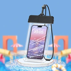 Universal Waterproof Phone Case - Durable Protective Dry Bag Cover (Black)
