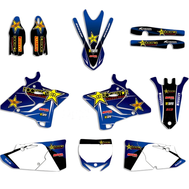 

Набор графических наклеек для Yamaha YZ125 YZ250 YZ 125 250 2015 2016 2017 2018 2019 2020 2021