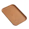 Nordic Rectangular Plastic Pallet Imitation Wood Colors Fruit Coffee Tray Storage Tray Dining Plate Home Serving Tray Tea Tray 3