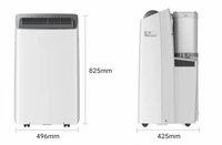 Deux climatiseurs portables et déshumidificateurs efficaces à double tuyau avec pompe à chaleur pour pièces moyennes à grandes 1