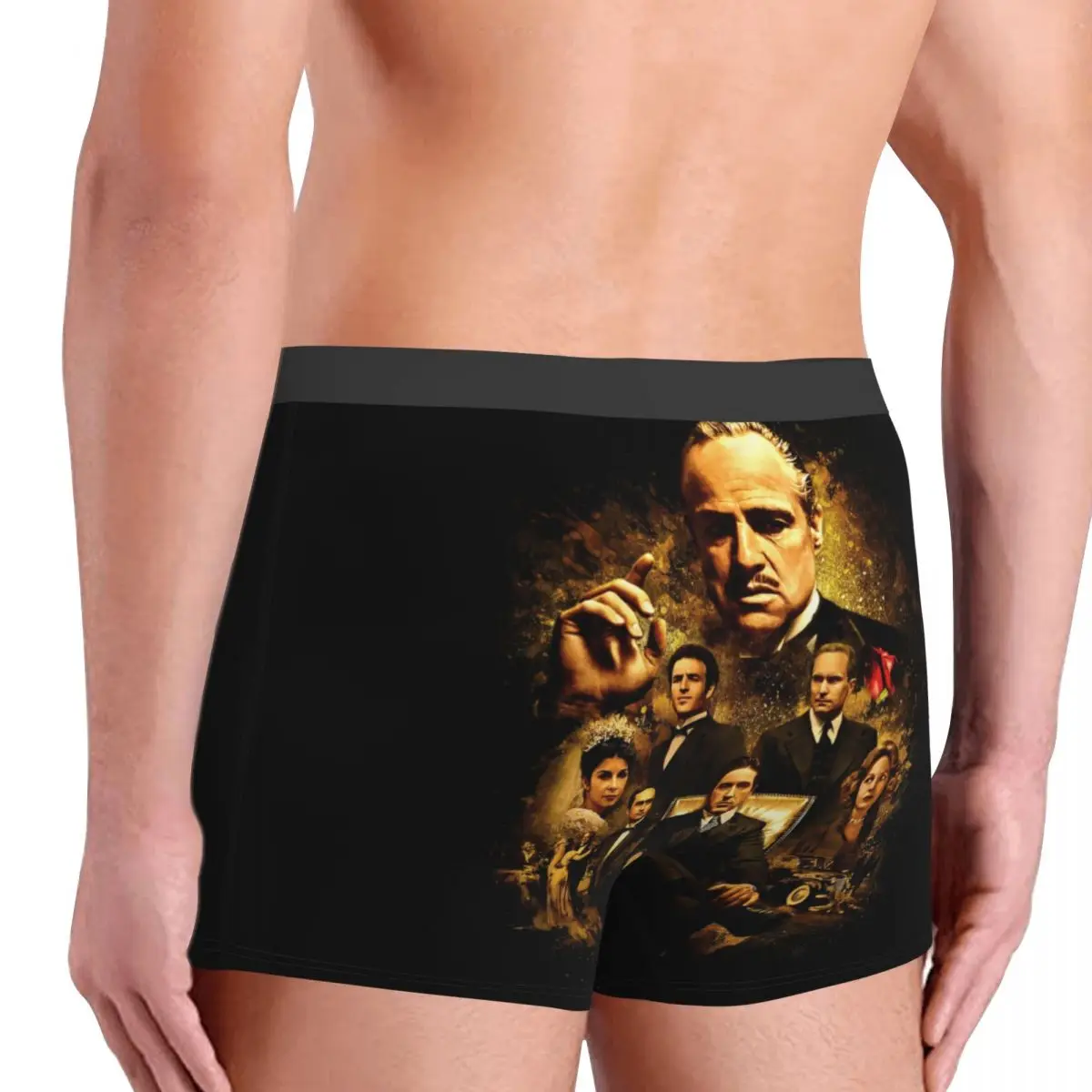 Custom The Godfather Boxer Shorts For Homme 3D Print Male Gangster Movie Underwear Panties Briefs Breathbale Underpants 4
