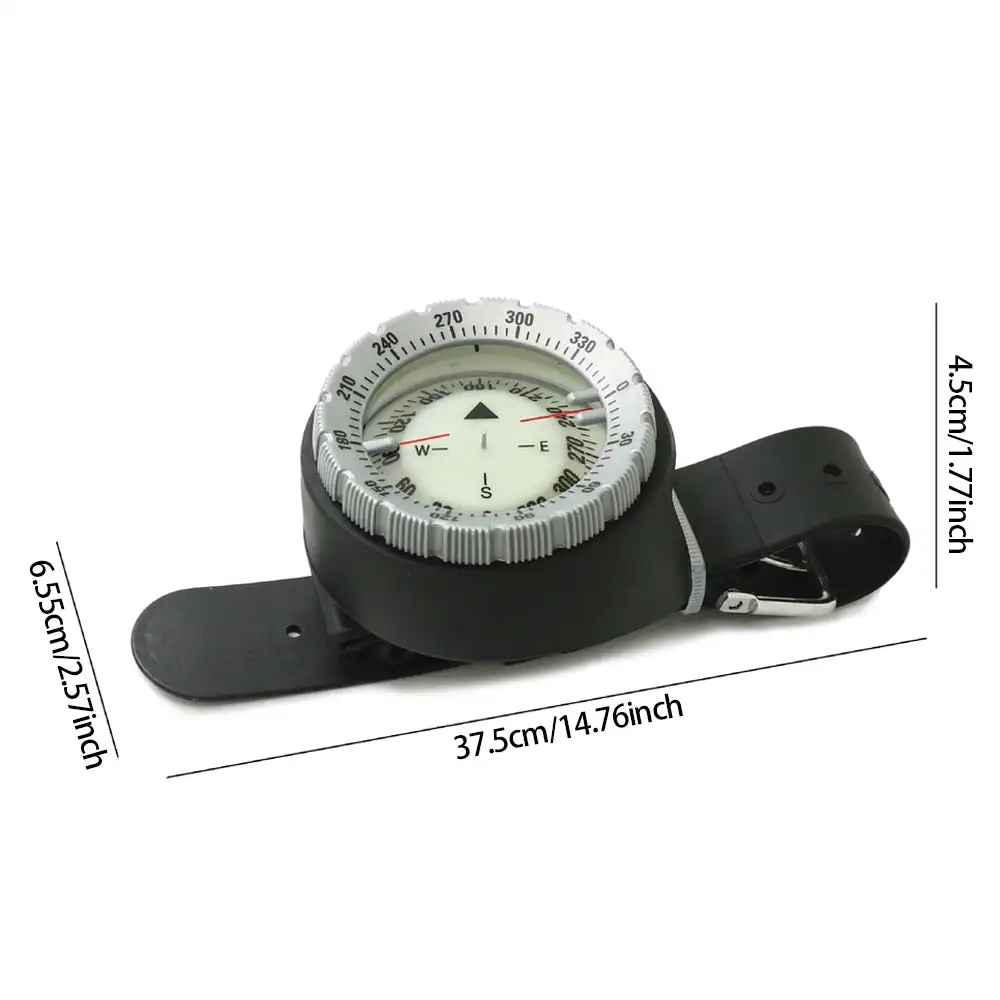 Digital Underwater 50m Diving Compass Professional Waterproof Navigator Digital Scuba Luminous Balanced Watch for Swimming Pool