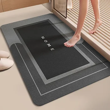 Tappetino assorbente per fango diatomea da bagno, tappetino per doccia, WC, tappetino antiscivolo, tappetino per vasca da bagno, tappetino per piedi, tappetino per ingresso 1